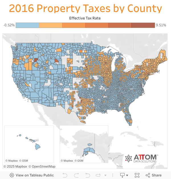 U.S. Property Taxes Levied on Single Family Homes in 2016 Total More Than 277 Billion ATTOM