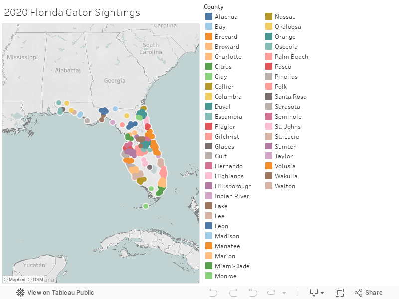 2020 Florida Gator Sightings 