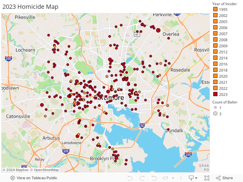 2023 Homicide Map 