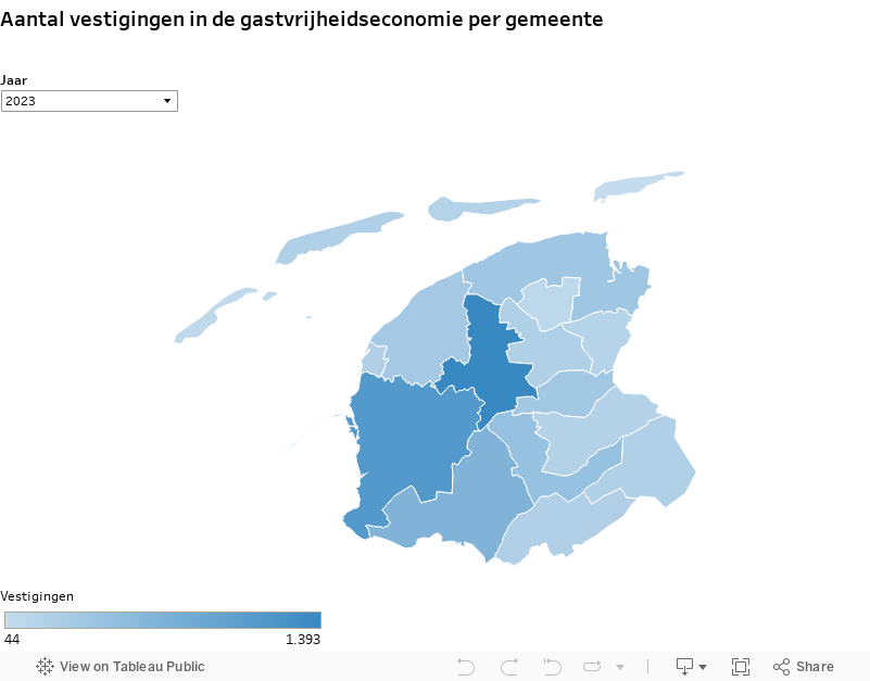 D2 Vestigingen per gemeente 