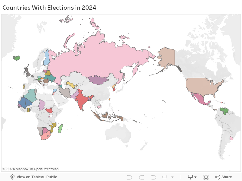 Countries With Elections in 2024 