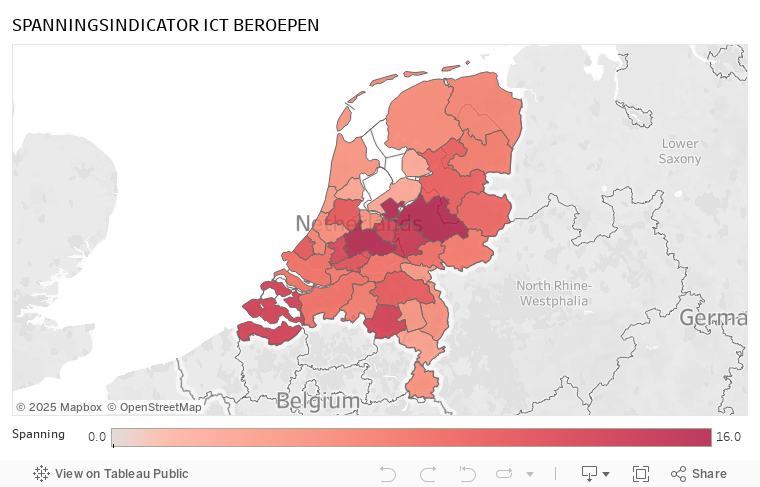 SPANNINGSINDICATOR ICT BEROEPEN 