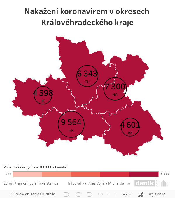 Koronavirus mapa v okresech - Koronavirus-COVID-19