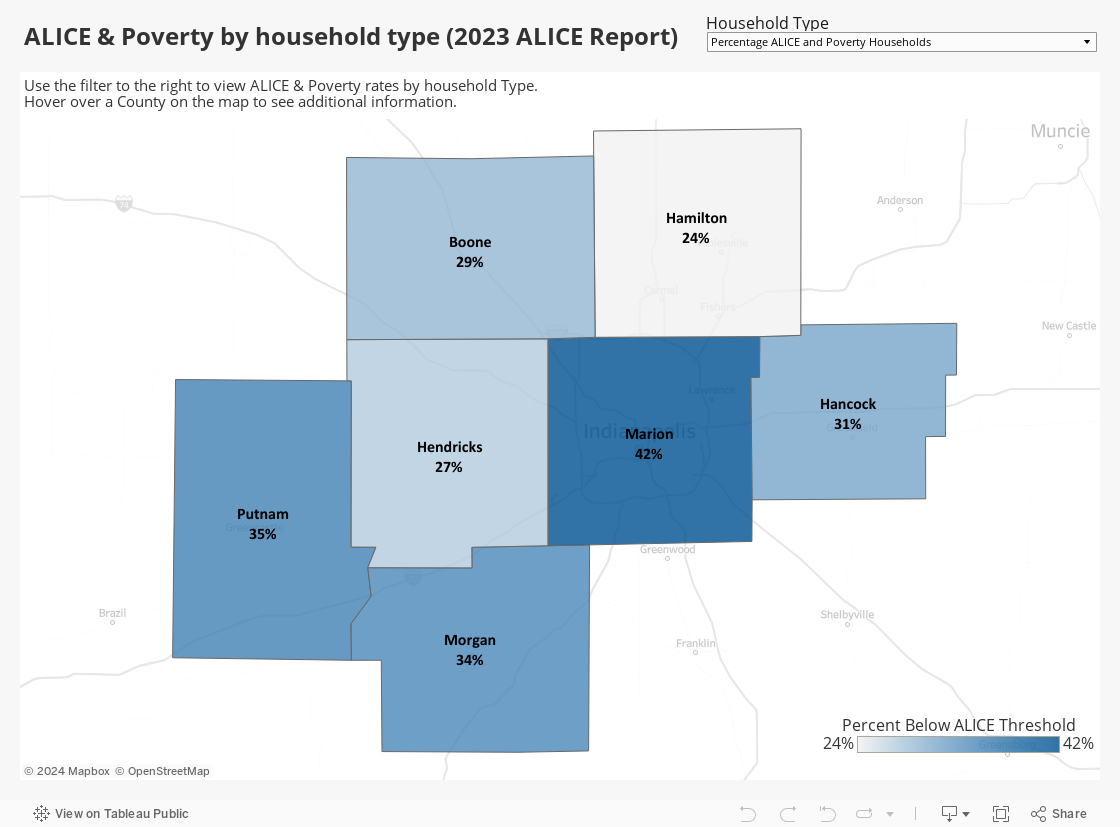 ALICE & Poverty by Household Type 