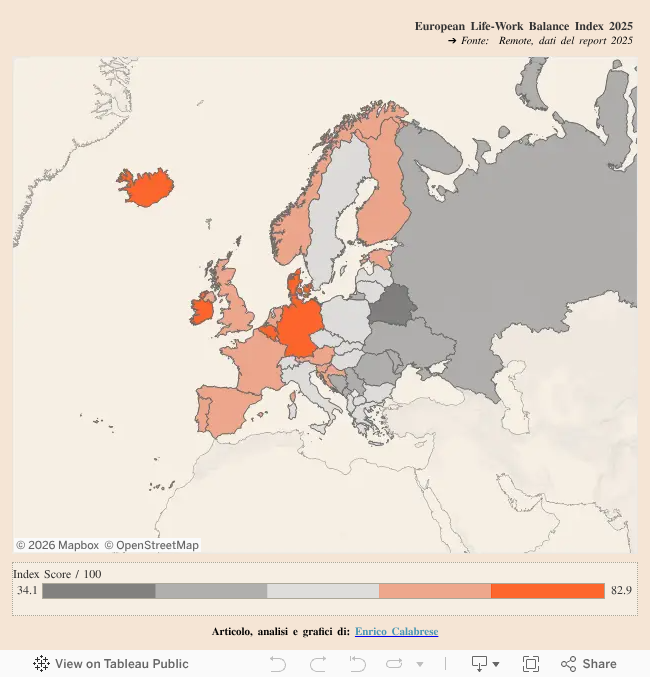 Work-life balance, come si posiziona l’Italia al confronto con gli ...