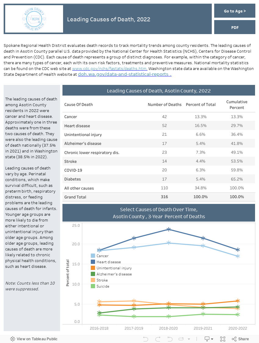 Leading Causes of Death 2022 *new* - County Health Insights