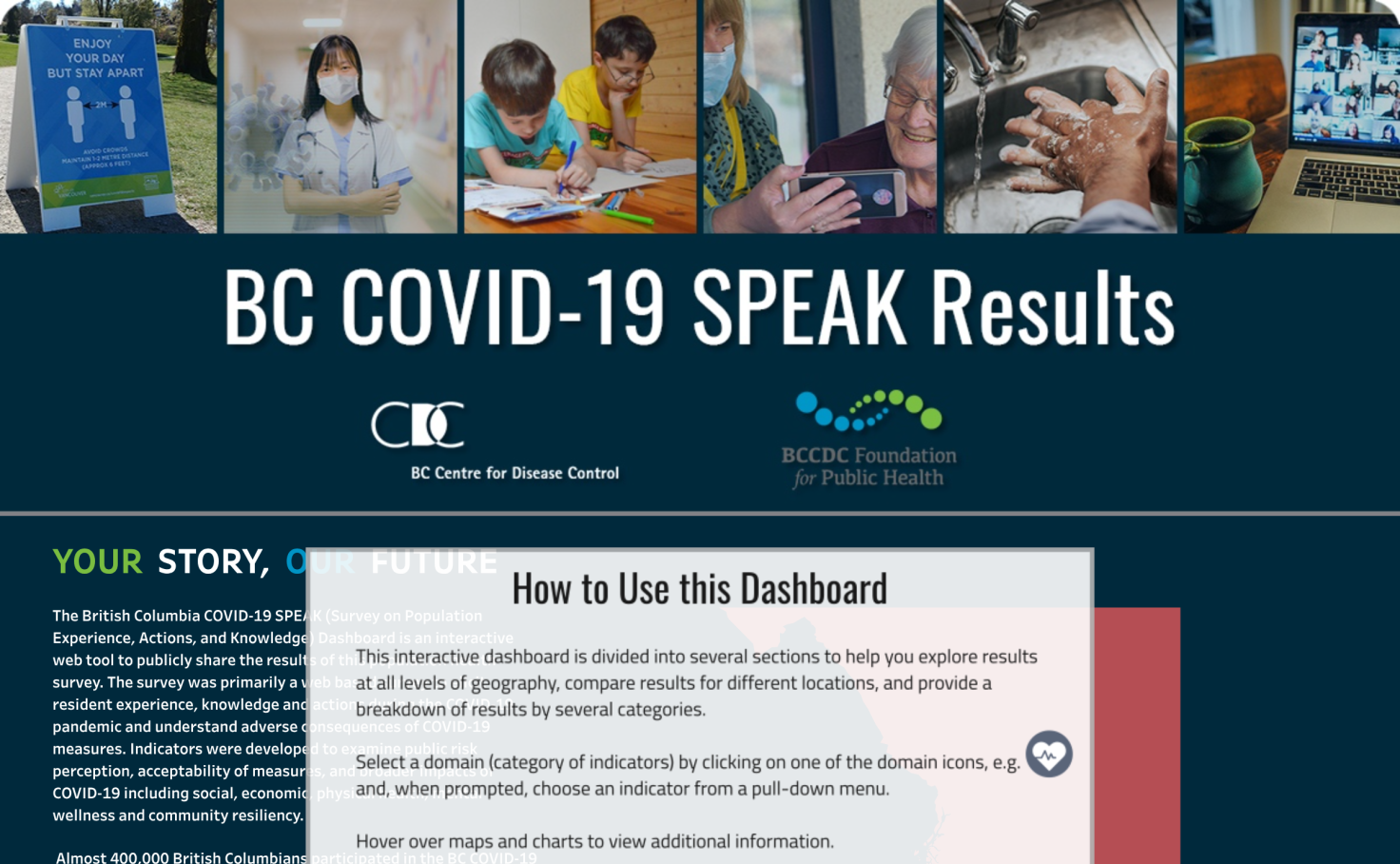 BC COVID19 SPEAK Survey BCCDC Tableau Public