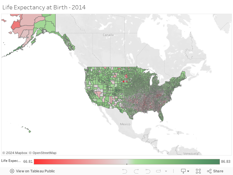 Life Expectancy at Birth - 2014 