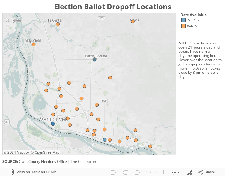 Election Ballot Dropoff Locations 