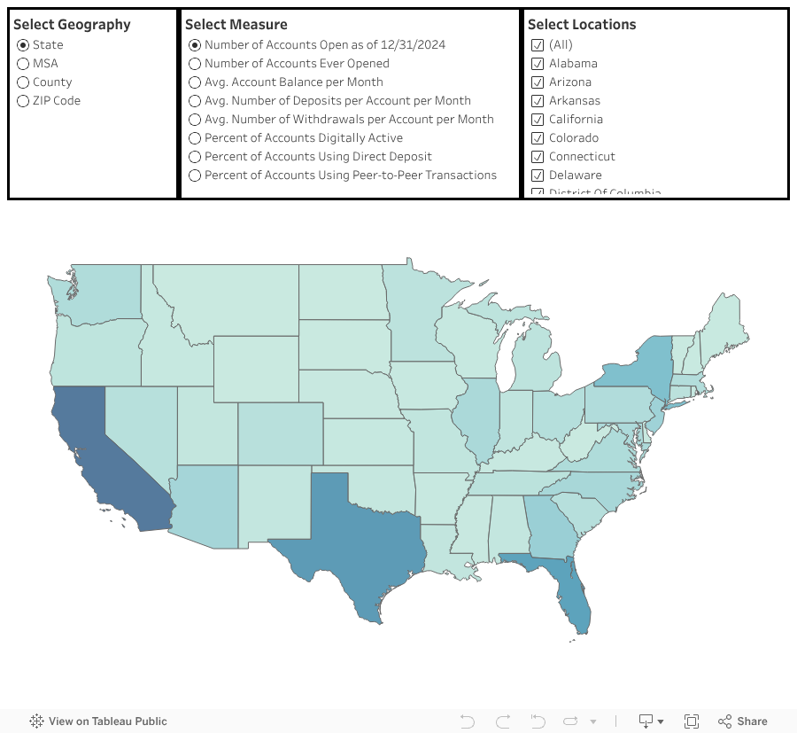 Bank On Interactive Map: Continental US