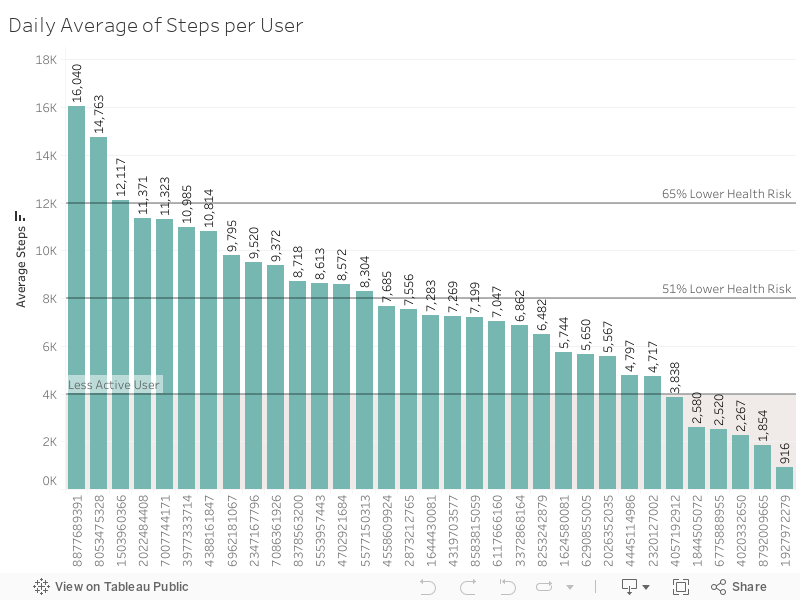 Daily Average of Steps per User 