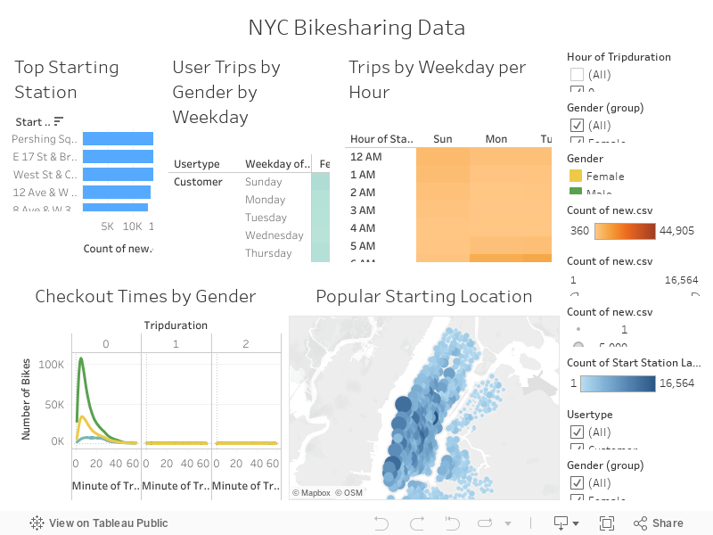 NYC Bikesharing Data 