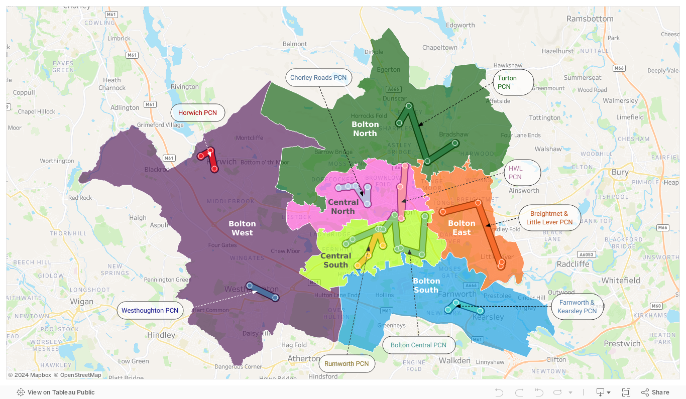 Bolton Neighbourhood & PCN Map 
