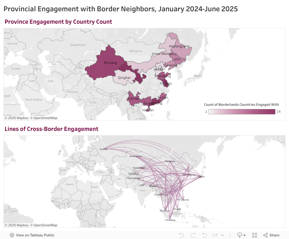 Borderlands Provinces Engagement, January 2024-June 2025 (NBR) 