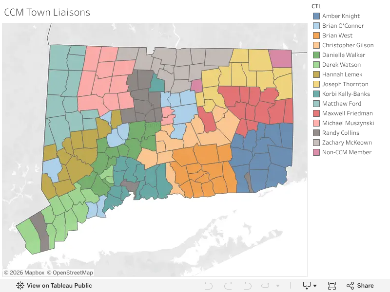 Connecticut Conference of Municipalities > Member Benefits > CT Town ...
