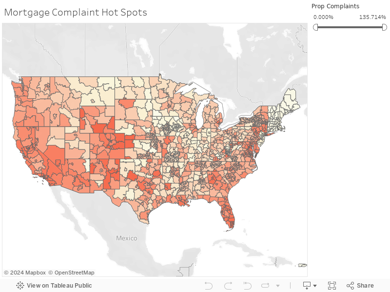 Mortgage Complaint Map 