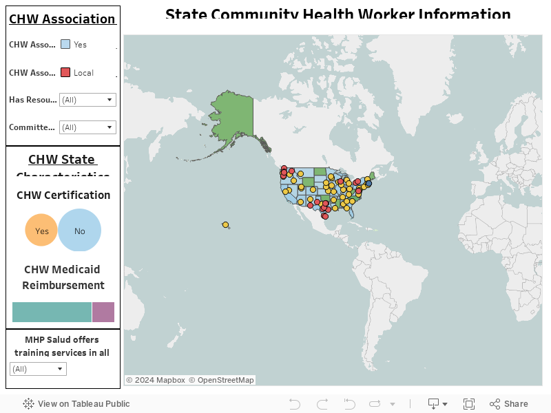 CHW Associations and State Certification Map 