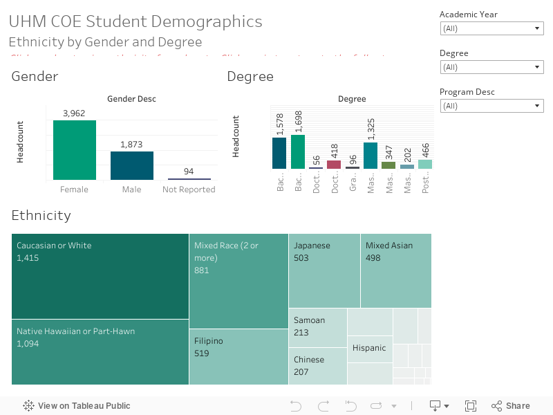 COE Student Demographics Dash 