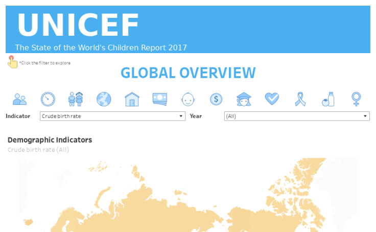 Vizforsocialgood Unicef Tableau Public