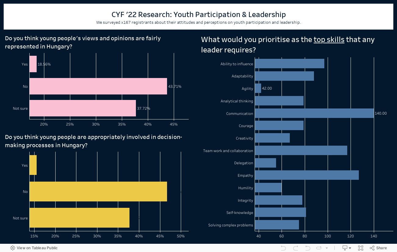 Dashboard - Youth Participation & Leadership 