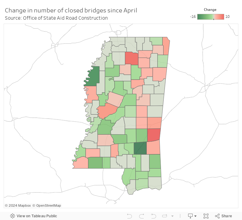 Over 500 Mississippi bridges now closed; more likely under new federal ...