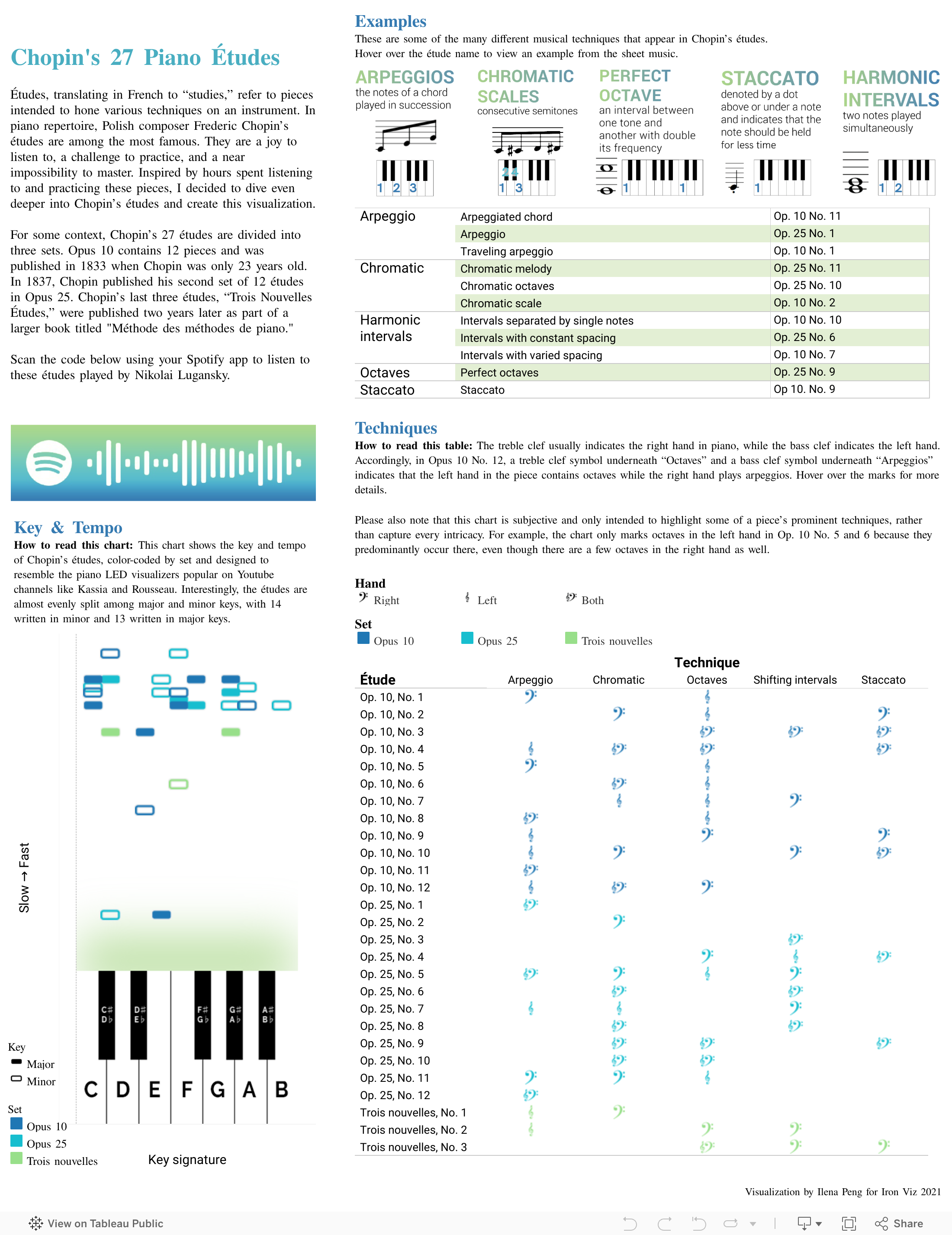 Screenshot of a dashboard from the IronViz submissions