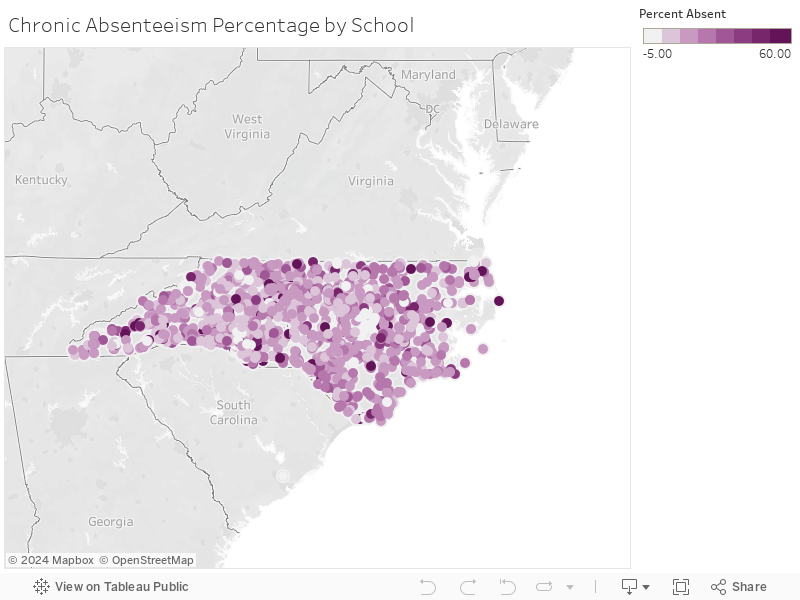 Chronic Absenteeism Percentage by School 