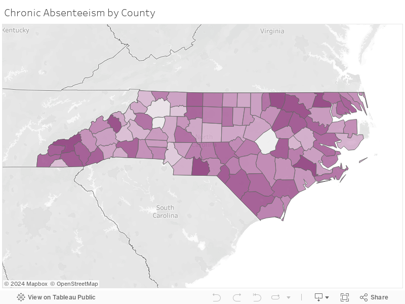 Chronic Absenteeism by County 