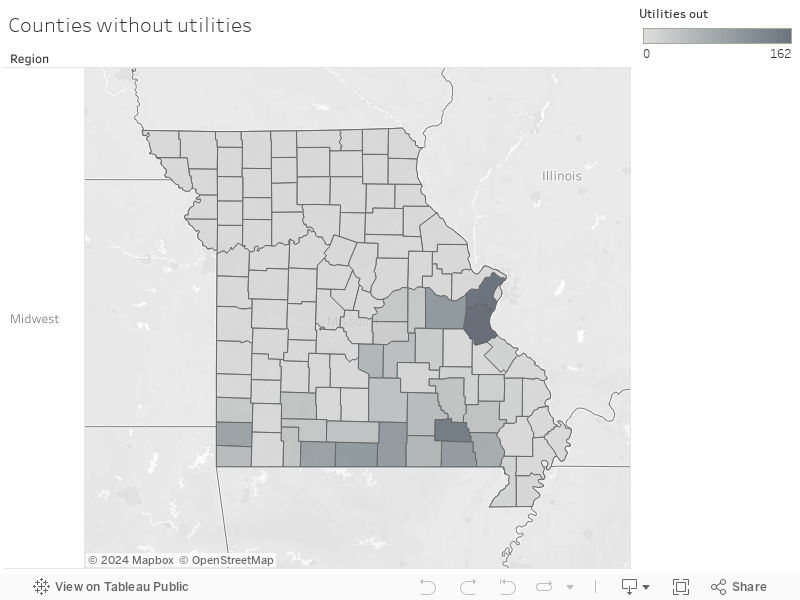 Counties without utilities 