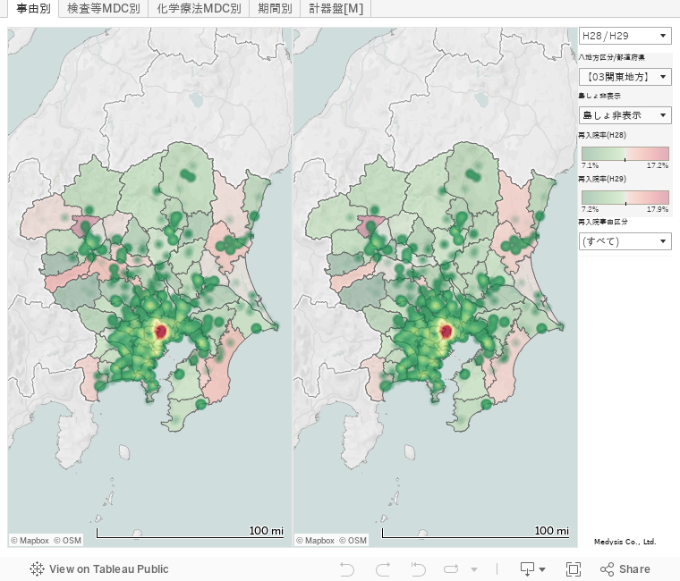 DPC公開データを用いた再入院件数