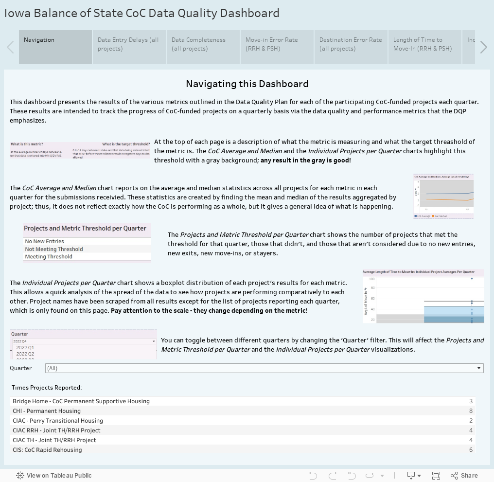 Iowa Balance of State CoC Data Quality Dashboard 