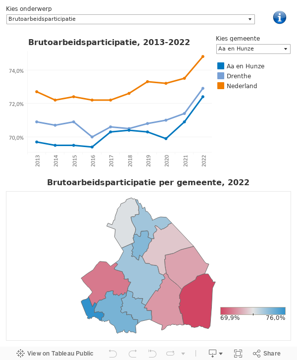 Netto- en brutoarbeidsparticipatie 