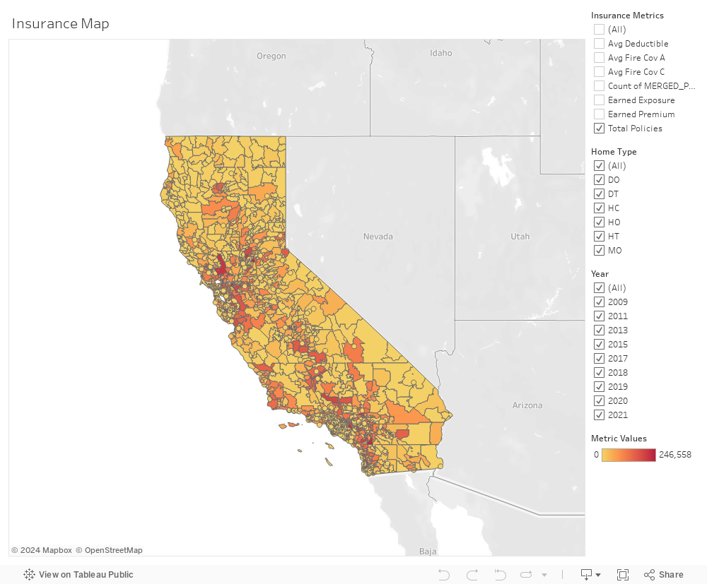 Insurance Map Dashboard