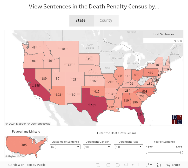 View Sentences in the Death Penalty Census by... 