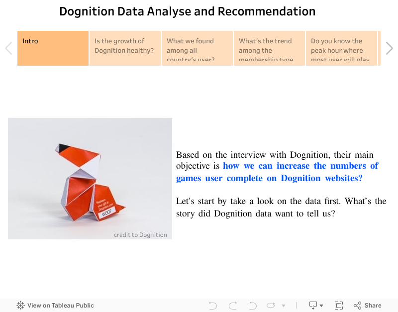 Dognition Data Analyse and Recommendation 