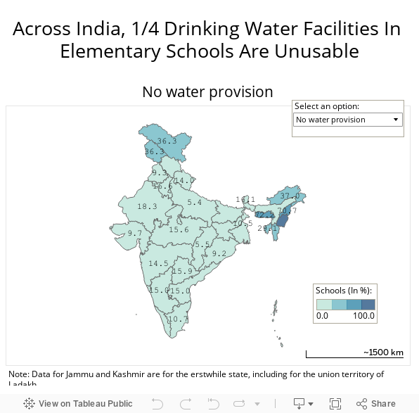 Across India, 1/4 Drinking Water Facilities In Elementary Schools Are Unusable 
