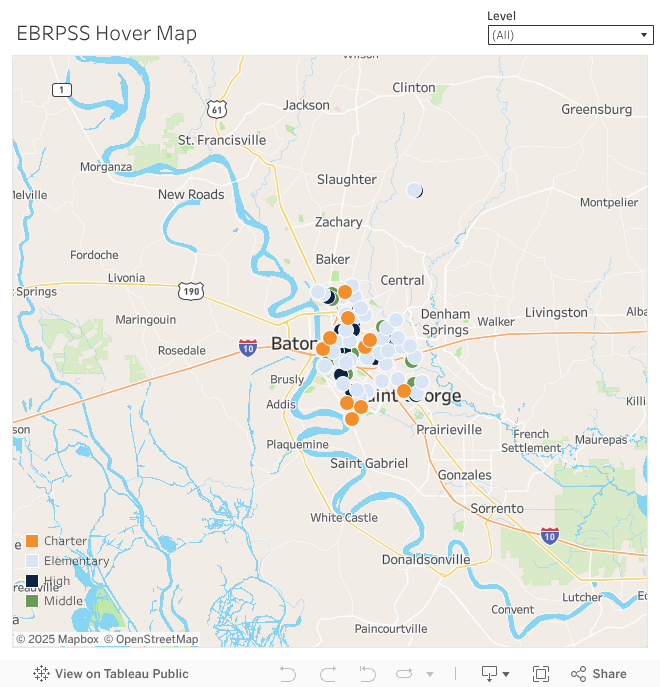 Map by Grade level 