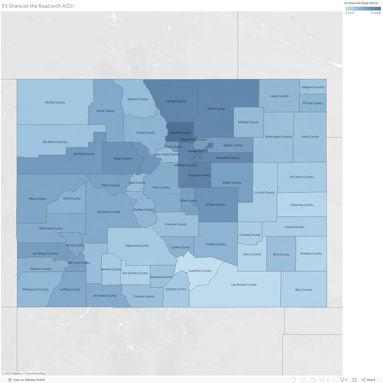 EV Share on the Road with ACCII 