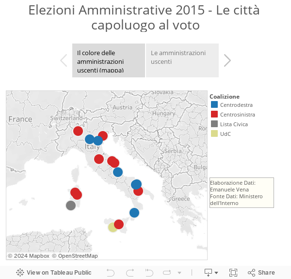Elezioni Amministrative 2015 - Le città capoluogo al voto 