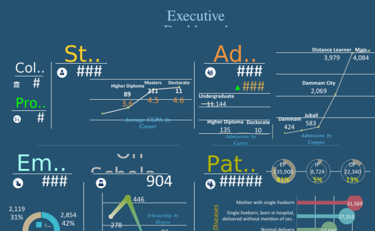 Executive dashboard VirtuoSoft Tableau Public