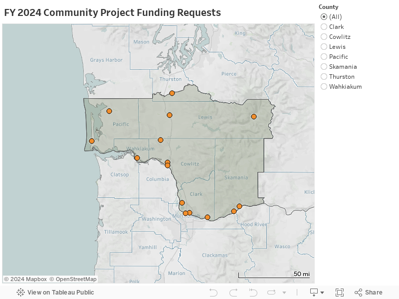 FY 2024 Community Project Funding Requests 