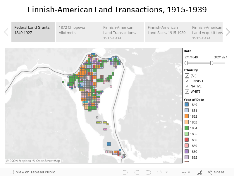 Federal Land Grants, 1847-1939 