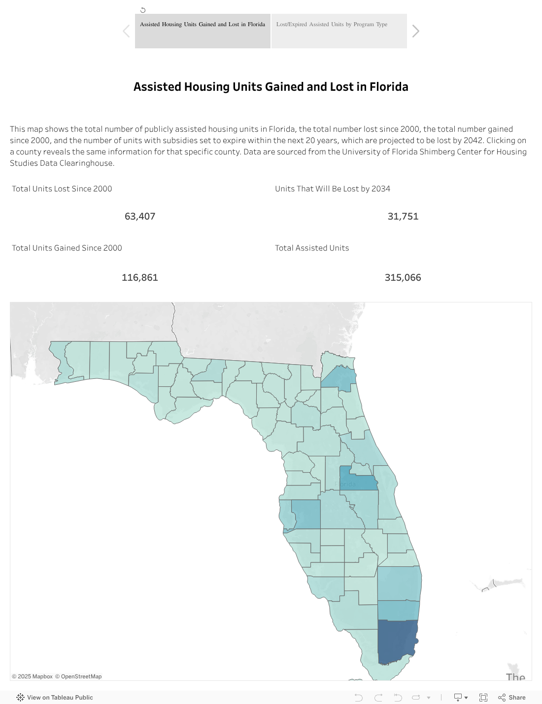 Assisted Housing Units Gained and Lost 
