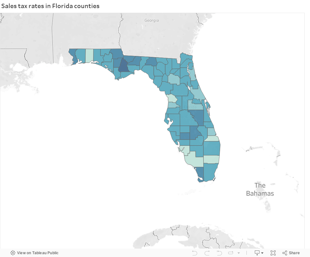 Current Florida Sales Tax Rates By County Rating Walls