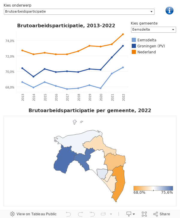 Netto- en brutoarbeidsparticipatie 