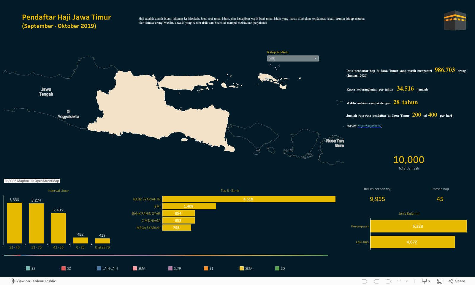 Screenshot of a dashboard from the IronViz submissions