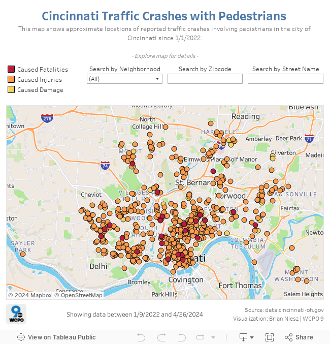 Cincinnati Traffic Crashes 