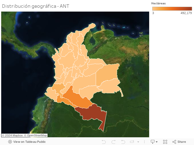 Distribución geográfica - ANT 
