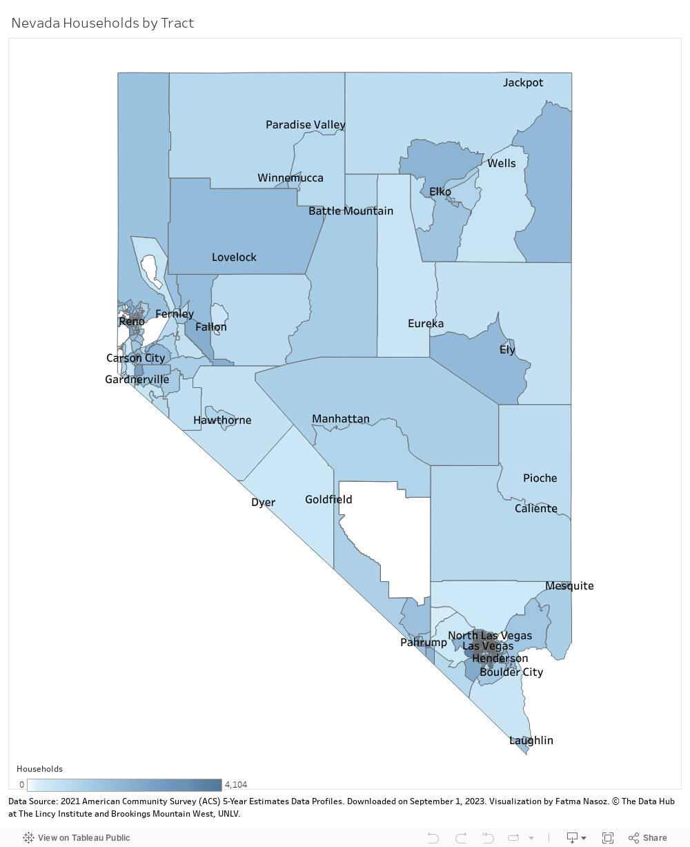 Nevada Households by Tract DB 