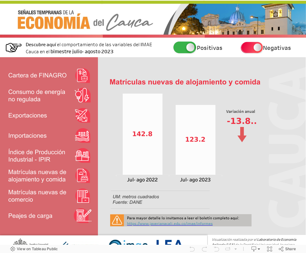 Dashboard negativo 